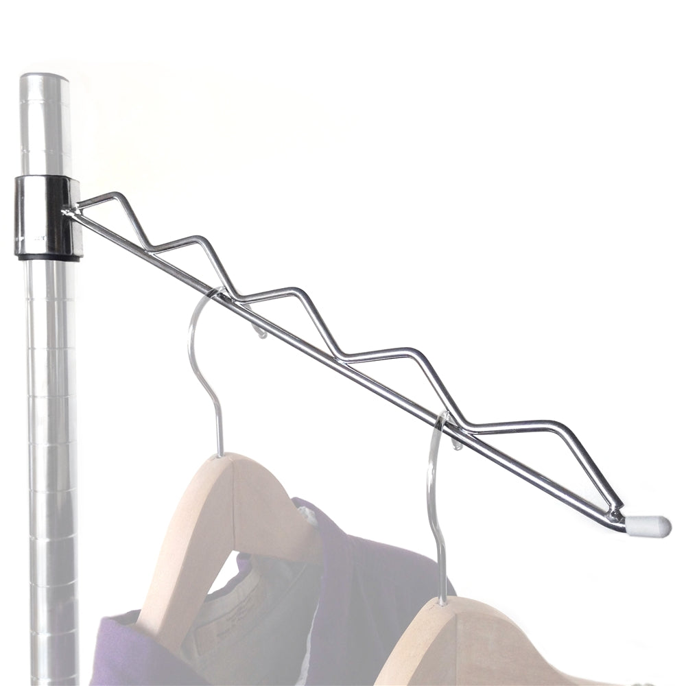 Sloped Hanger Rail for Wire Shelving – Shelving Inc.