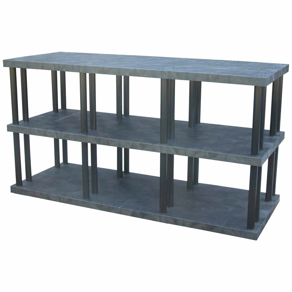 DuraShelf Solid Top 96"w x 51"h 3-Shelf System