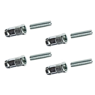 Wire Shelving Pole Inserts Screw In or Push In 4 pack 